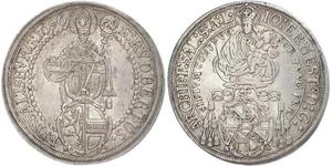 1 Thaler Salisburgo Argento 