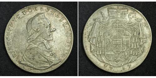 1 Thaler Salisburgo Argento Hieronymus von Colloredo (1732 - 1812)