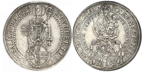1 Thaler Salisburgo Argento 