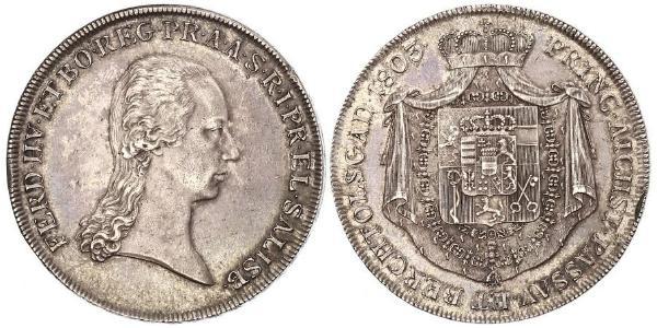 1 Thaler Salisburgo Argento Ferdinand III, Holy Roman Emperor (1608-1657)