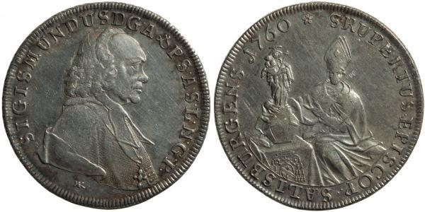 1 Thaler Salisburgo Argento Sigismund III von Schrattenbach