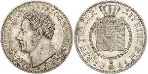 1 Thaler Sassonia-Weimar-Eisenach (1809 - 1918) Argento Carlo Federico di Sassonia-Weimar-Eisenach