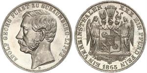 1 Thaler Schaumburg-Lippe (1643 - 1918) Argento Adolfo I di Schaumburg-Lippe