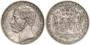 1 Thaler Schaumburg-Lippe (1643 - 1918) Argento Adolfo I di Schaumburg-Lippe