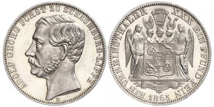 1 Thaler Schaumburg-Lippe (1643 - 1918) Argento Adolfo I di Schaumburg-Lippe