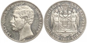 1 Thaler Schaumburg-Lippe (1643 - 1918) Argento Adolfo I di Schaumburg-Lippe