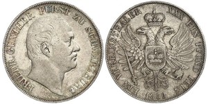 1 Thaler Stati federali della Germania Argento 