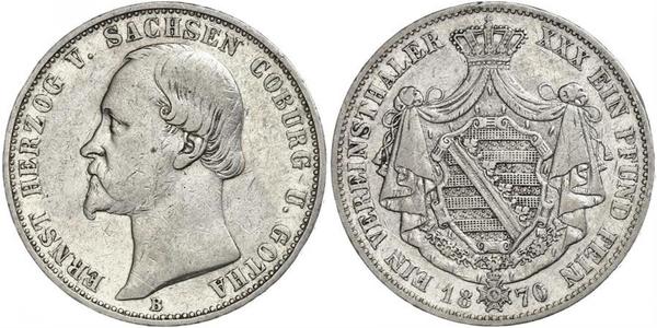 1 Thaler Stati federali della Germania Argento 