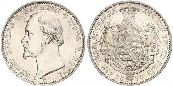 1 Thaler Stati federali della Germania Argento 
