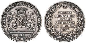 1 Thaler Stati federali della Germania / Brema (stato) Argento 