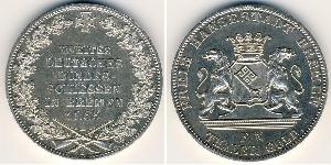 1 Thaler Stati federali della Germania / Brema (stato) Argento 