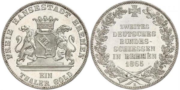 1 Thaler Stati federali della Germania / Brema (stato) Argento 