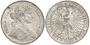 1 Thaler Alemania / States of Germany Plata 