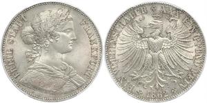 1 Thaler Alemania / States of Germany Plata 