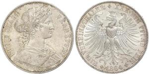 1 Thaler Alemania / States of Germany Plata 