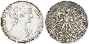 1 Thaler Alemania / States of Germany Plata 