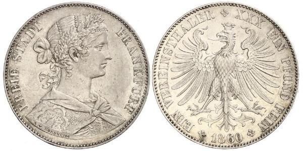 1 Thaler Alemania / States of Germany Plata 