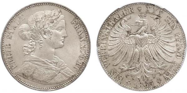 1 Thaler Alemania / States of Germany Plata 