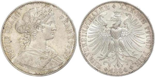1 Thaler Alemania / States of Germany Plata 