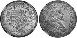 1 Thaler Alsacia Plata Leopoldo V de Habsburgo (1586 – 1632)