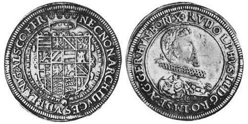 1 Thaler Alsacia Plata Rodolfo II (1552 - 1612)