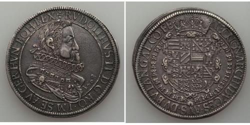 1 Thaler Alsacia Plata Rodolfo II (1552 - 1612)