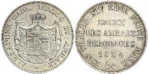 1 Thaler Anhalt-Bernburg (1603 - 1863) Plata Alexius Frederick Christian, Duke of Anhalt-Bernburg (1767 – 1834)