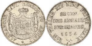1 Thaler Anhalt-Bernburg (1603 - 1863) Plata Alexius Frederick Christian, Duke of Anhalt-Bernburg (1767 – 1834)