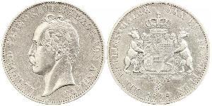 1 Thaler Anhalt-Dessau (1603 -1863) Plata Leopoldo IV de Anhalt (1794 – 1871)