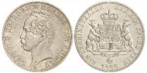 1 Thaler Anhalt-Dessau (1603 -1863) Plata Leopoldo IV de Anhalt (1794 – 1871)