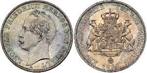 1 Thaler Anhalt-Dessau (1603 -1863) Plata Leopoldo IV de Anhalt (1794 – 1871)