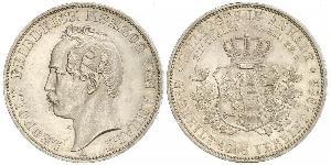 1 Thaler Anhalt-Dessau (1603 -1863) / Anhalt (1806 - 1918) Plata Leopoldo IV de Anhalt (1794 – 1871)