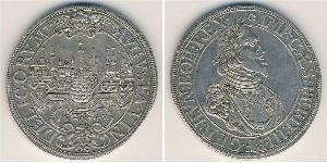 1 Thaler Augsburgo (1276 - 1803) Plata Ferdinand III, Holy Roman Emperor (1608-1657)
