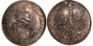 1 Thaler Augsburgo (1276 - 1803) Plata Ferdinand III, Holy Roman Emperor (1608-1657)