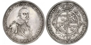 1 Thaler Augsburgo (1276 - 1803) Plata Gustavo II Adolfo de Suecia(1594 – 1632)