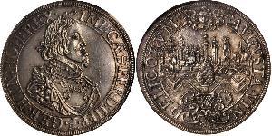 1 Thaler Augsburgo (1276 - 1803) Plata Ferdinand III, Holy Roman Emperor (1608-1657)