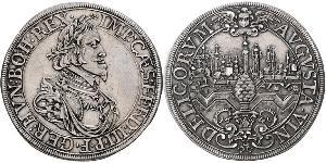 1 Thaler Augsburgo (1276 - 1803) Plata Ferdinand III, Holy Roman Emperor (1608-1657)