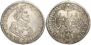 1 Thaler Augsburgo (1276 - 1803) Plata Ferdinand III, Holy Roman Emperor (1608-1657)