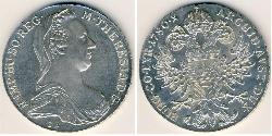 1 Thaler Austria Plata 