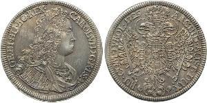 1 Thaler Austria Plata Carlos VI, Emperador del Sacro Imperio Romano (1685-1740)