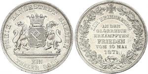 1 Thaler Bremen (estado) Plata 