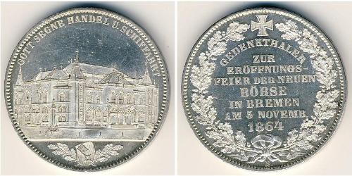 1 Thaler Bremen (estado) Plata 