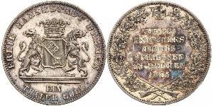 1 Thaler Bremen (estado) / States of Germany Plata 