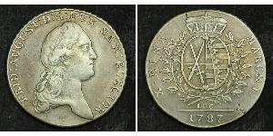 1 Thaler Electorado de Sajonia (1356 - 1806) Plata Augusto II de Polonia (1670 - 1733)