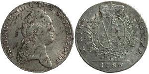 1 Thaler Electorado de Sajonia (1356 - 1806) Plata Augusto II de Polonia (1670 - 1733)