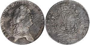 1 Thaler Electorado de Sajonia (1356 - 1806) Plata Augusto II de Polonia (1670 - 1733)