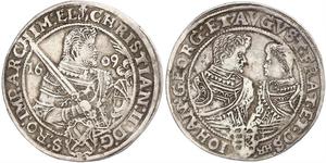 1 Thaler Electorado de Sajonia (1356 - 1806) Plata 