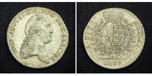 1 Thaler Electorado de Sajonia (1356 - 1806) Plata Augusto II de Polonia (1670 - 1733)