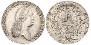 1 Thaler Electorado de Sajonia (1356 - 1806) Plata Augusto II de Polonia (1670 - 1733)