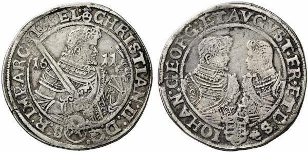 1 Thaler Electorado de Sajonia (1356 - 1806) Plata Christian II de Sajonia